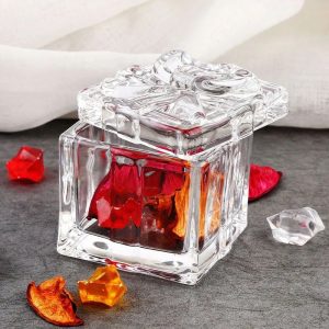 Glass jewelry box