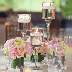 3pcs Glass Candle holder