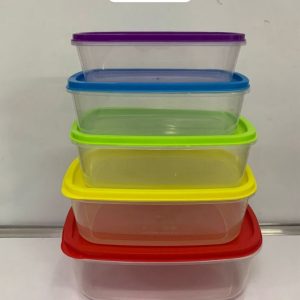 5pc Rectangle Containers MOQ 240 sets. FOB 🇨🇳 $1.10 per set