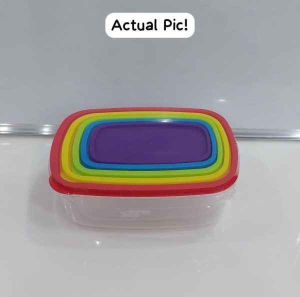 5pc Rectangle Containers MOQ 240 sets. FOB 🇨🇳 $1.10 per set - Image 2
