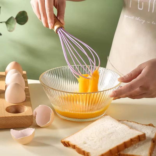Silicone Whisk with Wooden Handle MOQ 240 pcs . FOB 🇨🇳 $0.40 - Image 4