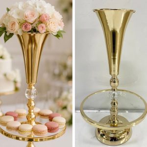 Metal Gold Flower Stand