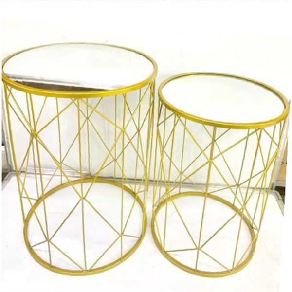 2 PCs Marble Top Black Table Set MOQ 24 sets. FOB 🇨🇳 $20.00 - Image 2