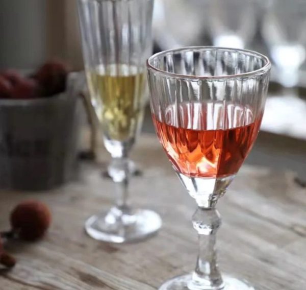 Clear Glass! 6pc wine or 6pc champagne!