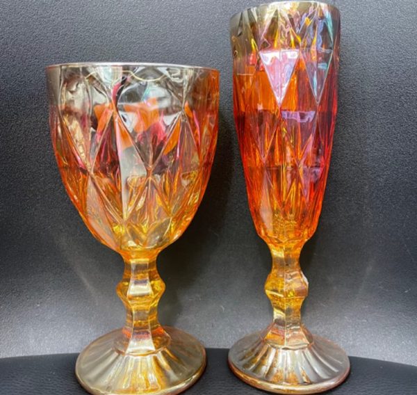 6pc wine or 6pc champagne glass set