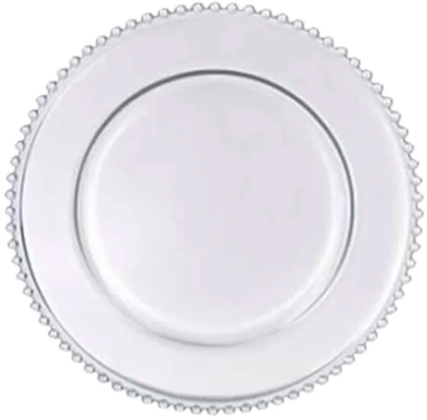 Glass underplate Clear Bead!