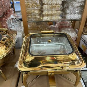 Square chafing dish