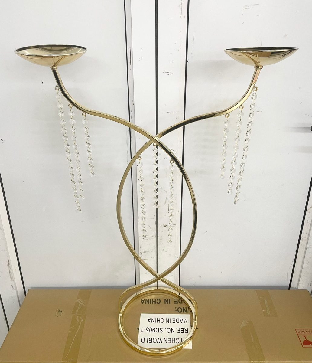2arm metal FLower stand