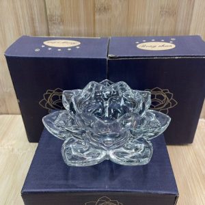 Clear glass votive