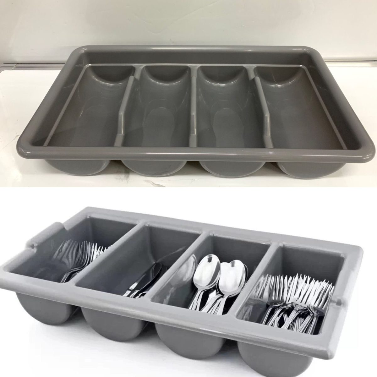 Plastic cutlery holder