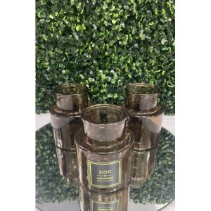 Glass Vase 10cm Brown