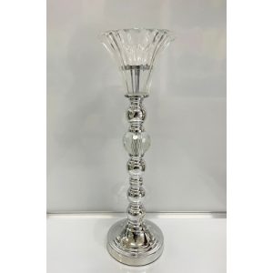 Flower Stand 47cm Silver