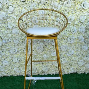 Bar Stool Gold Fancy