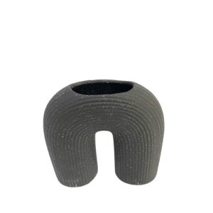 Ceramic Vase RND Black