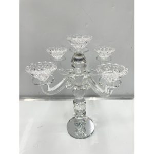 Glass Candle Holder 30cm