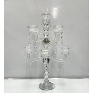 Glass Candle Holder 45cm