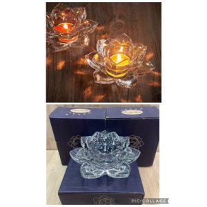 Glass C/Holder Flower